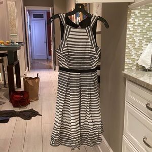 Grey striped dress